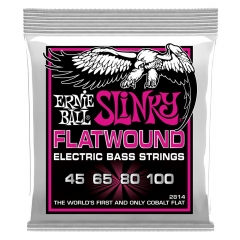 Ernie Ball 2814 Flatwound Cobalt Super Slinky Bassnaren (45-100)