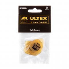 Dunlop 421P114 Ultex Standard Plectrum 1.14mm 6-Pack