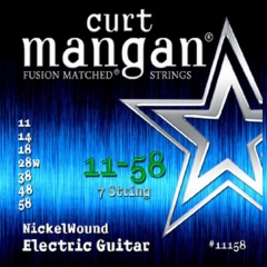 Curt Mangan 11158 Nickelwound Elektrische Gitaarsnaren 7-Snarig (11-58)