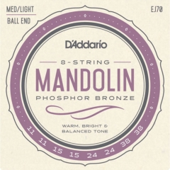 D'Addario EJ70 Mandoline Snaren met Bal-Eind (11-38)