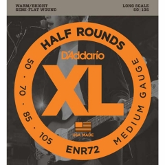 D'Addario ENR72 Bassnaren Half Rounds Long Scale (50-105)