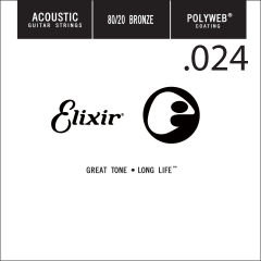 Elixir 13124 Polyweb Bronze Acoustic .024 Losse Snaar