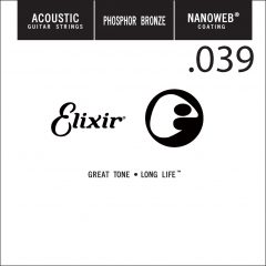 Elixir 14139 Nanoweb Phosphor Bronze Acoustic .039 Losse Snaar