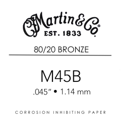 Martin M45B Losse Snaar .045 - 80/20 Brons voor Akoestische Gitaar OP=OP